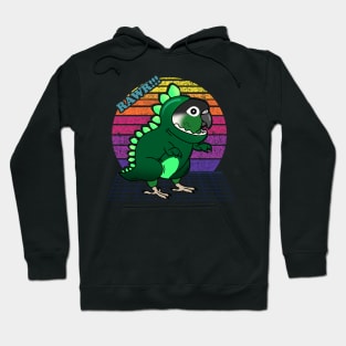 aesthetic vaporwave green cheeked conure Hoodie